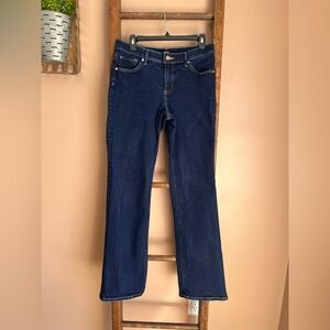 Express Dark Blue Women's Boot Cut Jeans Tall Length